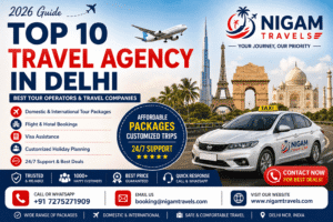 Top 10 travel agency in Delhi offering taxi, tour and cab booking services
